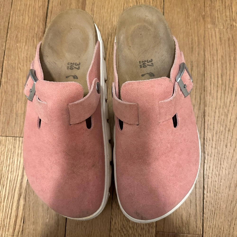 Pink Platform Birkenstock Clog